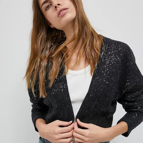 3/$30 NWOT Maeve Artemia Sequined Cardigan (XS/S) - Picture 1 of 8
